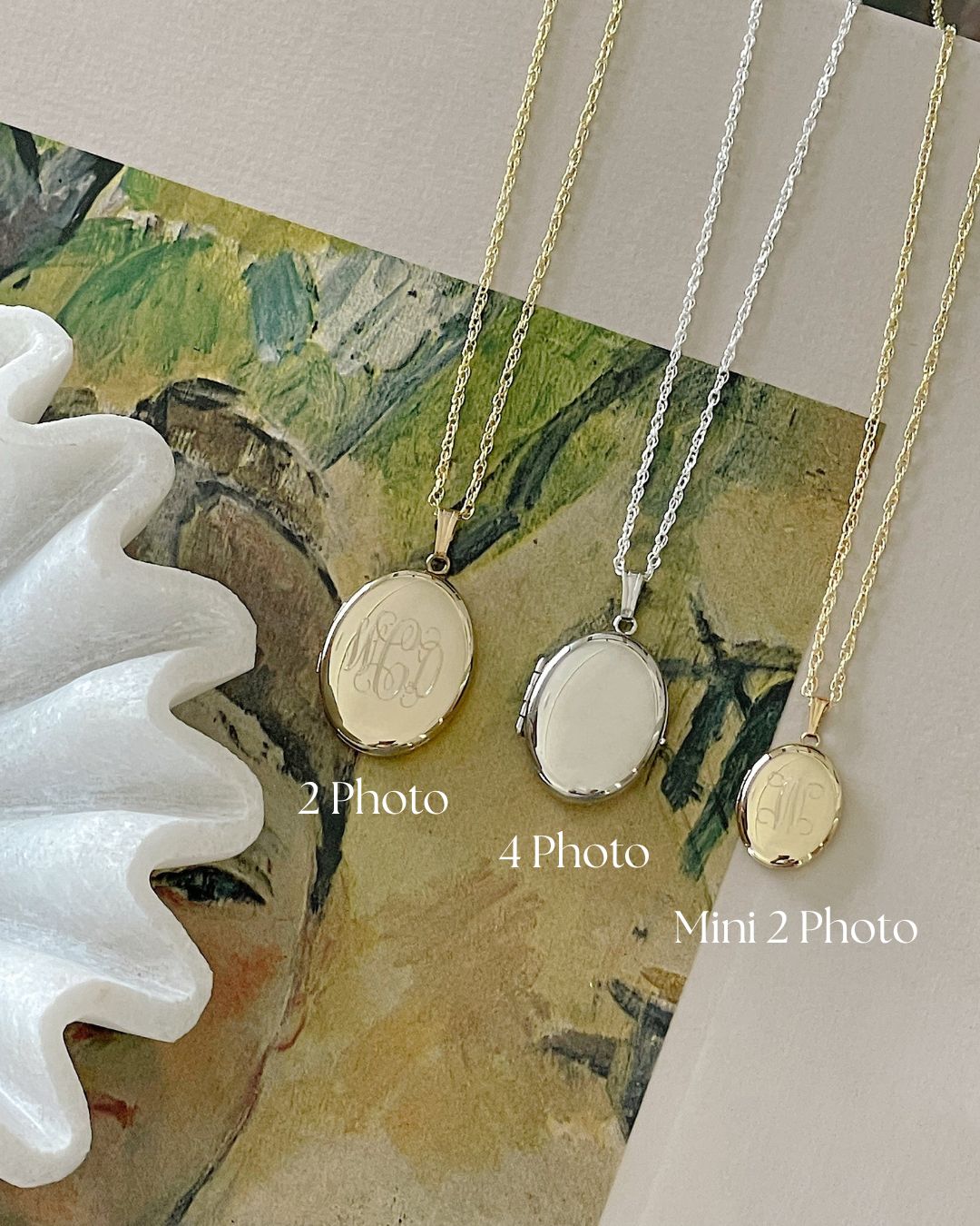 14k Gold Filled 4-Photo Locket